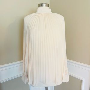 NWT Pleated Long Sleeve Blouse Size Medium